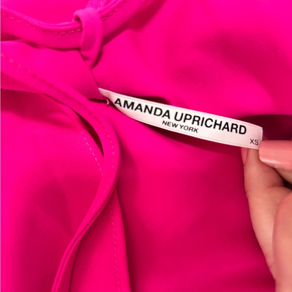 Amanda Uprichard Janet Dress Hot Pink - Picture 4 of 8